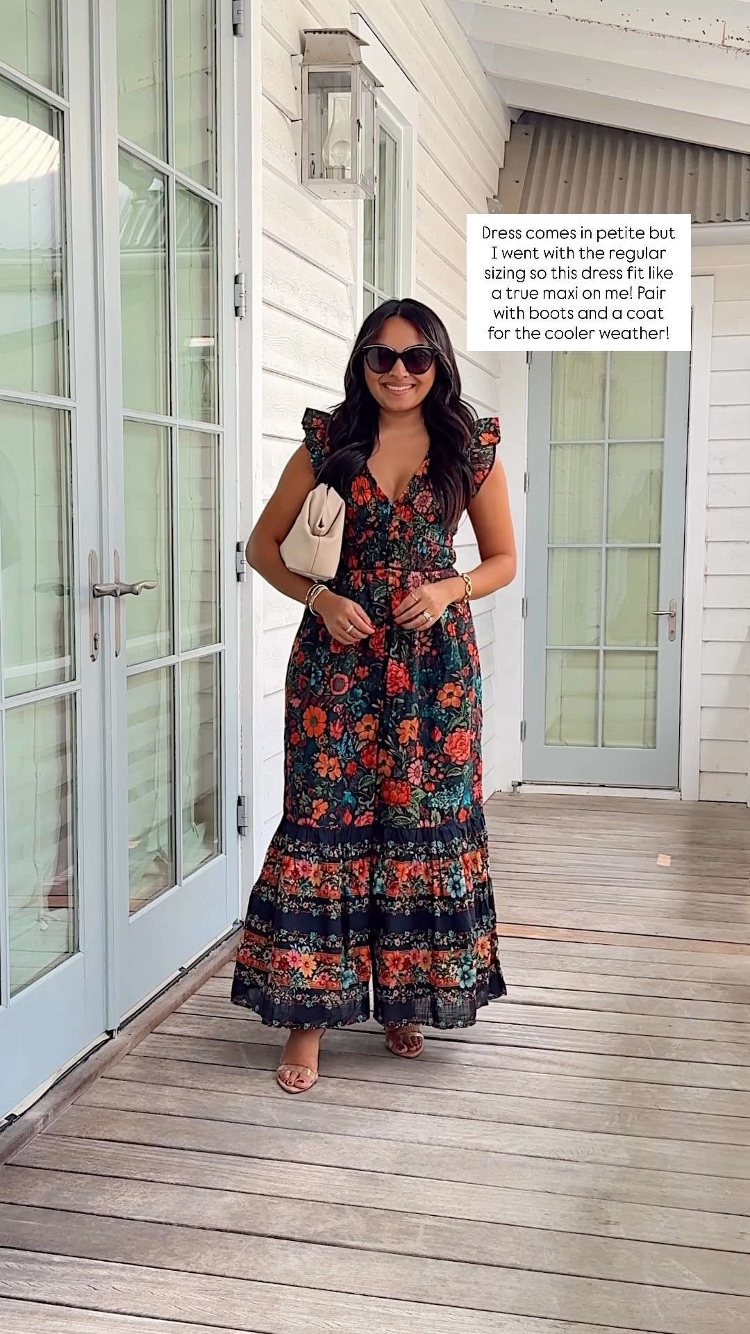 Black floral dress size xxs regular TTS - i wanted this dress to fit like a maxi dress so I went with the regular sizing
Clear heels size 5 TTS




#LTKStyleTip #LTKPetite #LTKTravel