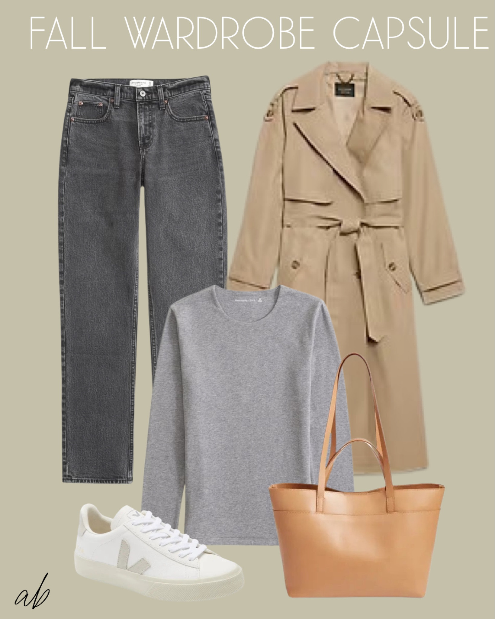 Fall capsule outfit idea trench jacket petite friendly dark  grey jeans 

#LTKFindsUnder100 #LTKSeasonal #LTKFindsUnder50