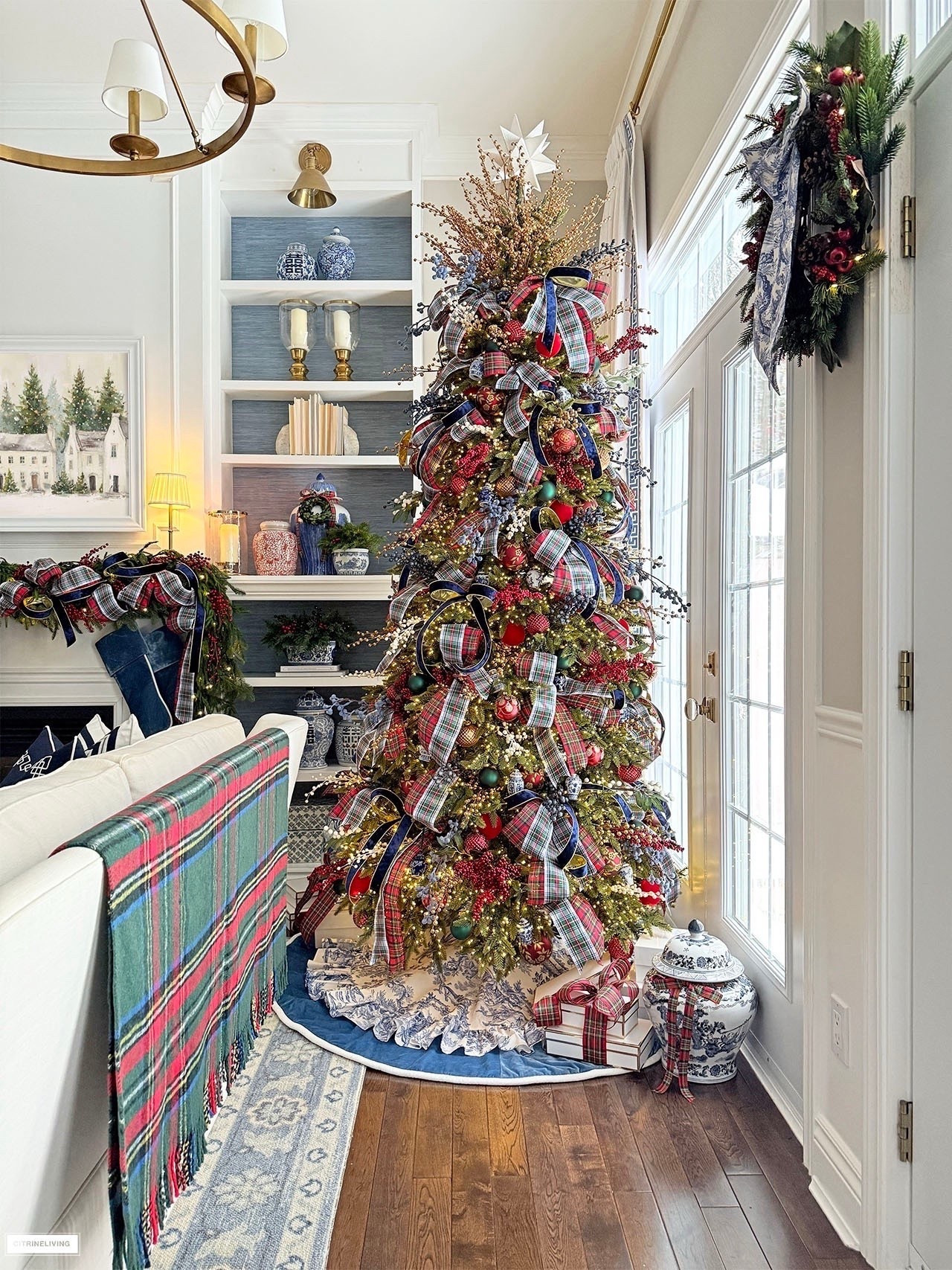 Our classic Christmas tree! Layered plaids, toile tree skirt, velvet tree skirt, layered ornaments, ginger jars



#LTKSeasonal #LTKHome #LTKHoliday