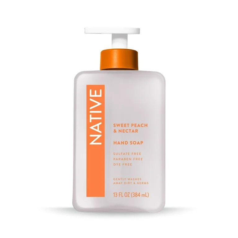 Native Sweet Peach & Nectar Liquid Hand Soap 13 fl oz | Walmart (US)