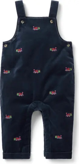 The Holiday Train Baby Overall | Nordstrom