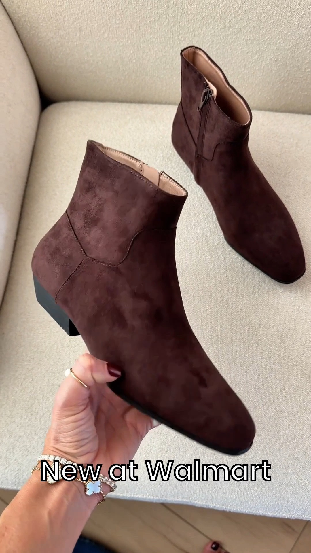 New fall shoes at Walmart! Walmart booties. Chocolate brown boots. Fall style. Fall outfits. Casual outfits. Casual style. Shoes are TTS. 

#LTKootd #LTKSeasonal #LTKgrwm