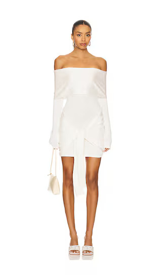 Theresa Mini Dress White Dress Bride To Be Outfits Bride Dress Bride Outfits Bride Reception Dress | Revolve Clothing (Global)