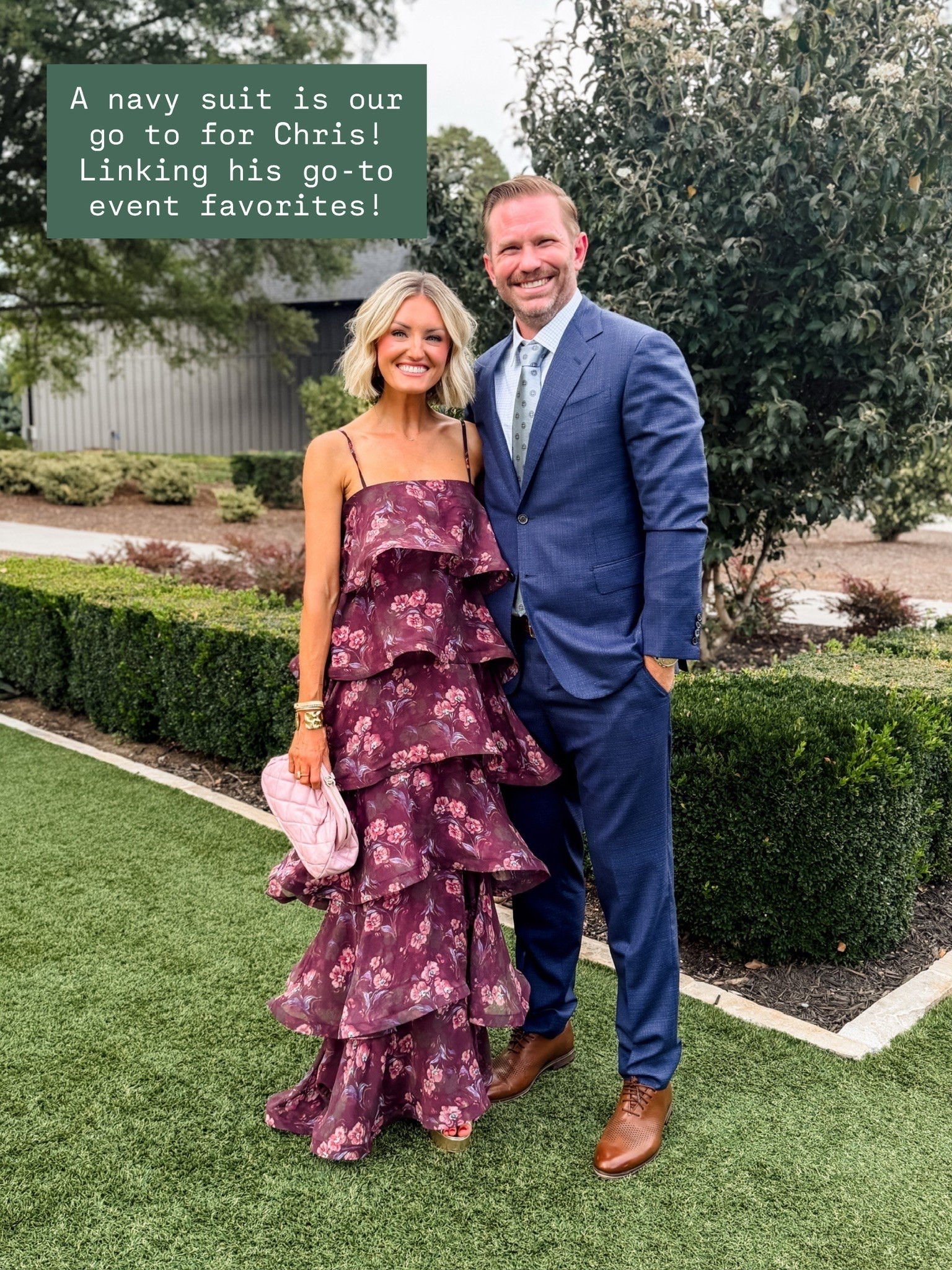 A navy suit is such a classic look for men to wear to weddings! Chris’ suit was from a local place in Athens, but I linked similar options for the suit! I linked his shirt and shoes though! 

Loverly Grey, fall wedding guest, formal dress, navy suit, men’s wedding attire 

#LTKSeasonal #LTKMens #LTKWedding