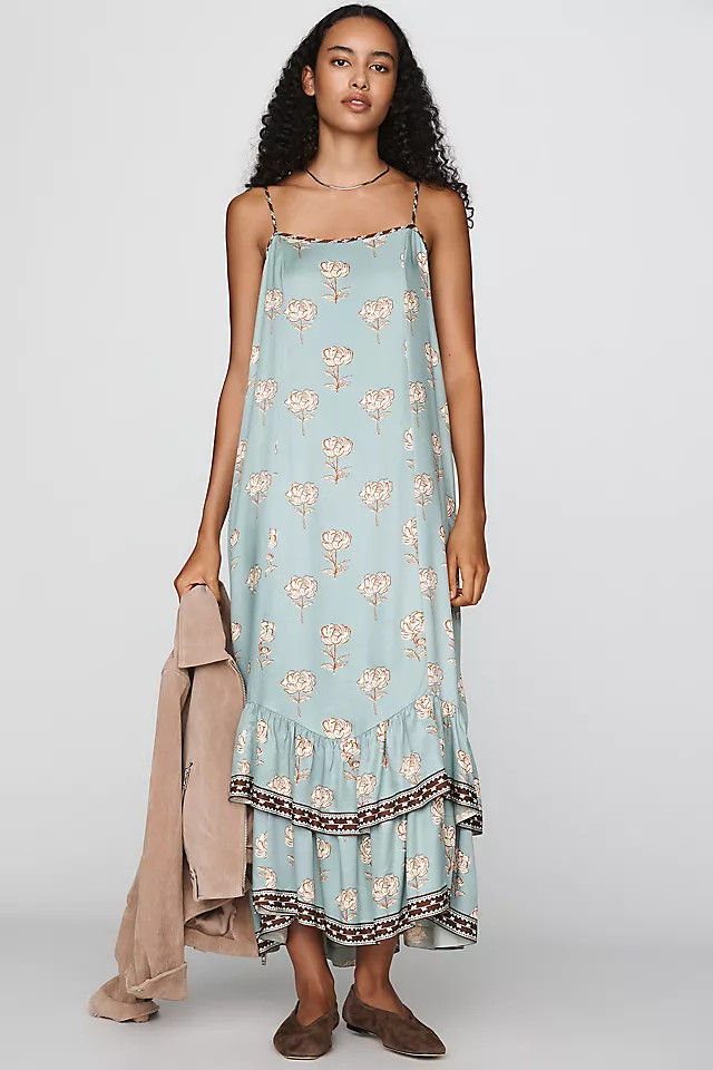 Tiered Ruffle Midi Dress | Anthropologie (US)