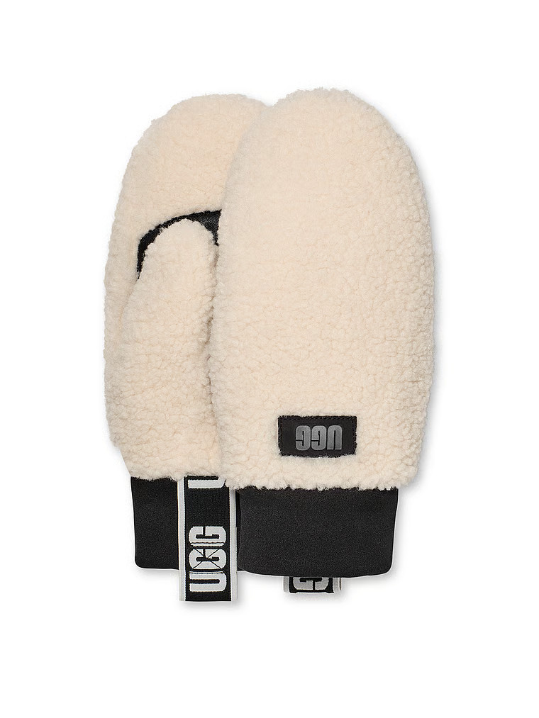 Buy UGGfluff Mitten With Logo Tape, Black - Order Gloves & Mittens online - Victoria's Secret US | Victoria's Secret (US / CA )