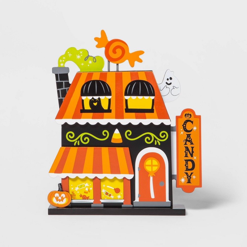 Halloween Mini Mantel Wood Candy Store Halloween Decorative Prop - Hyde & EEK! Boutique | Target