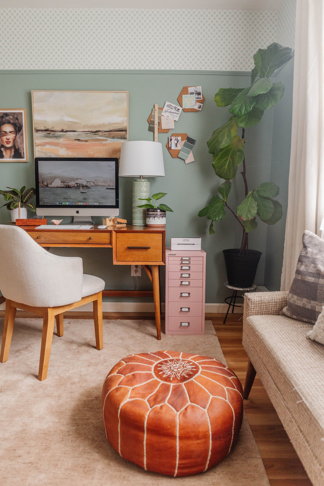 Upgrade your home office with these colorful modern  finds! (paint: “Halcyon Green” Sherwin-Williams)⭐️

#LTKHome