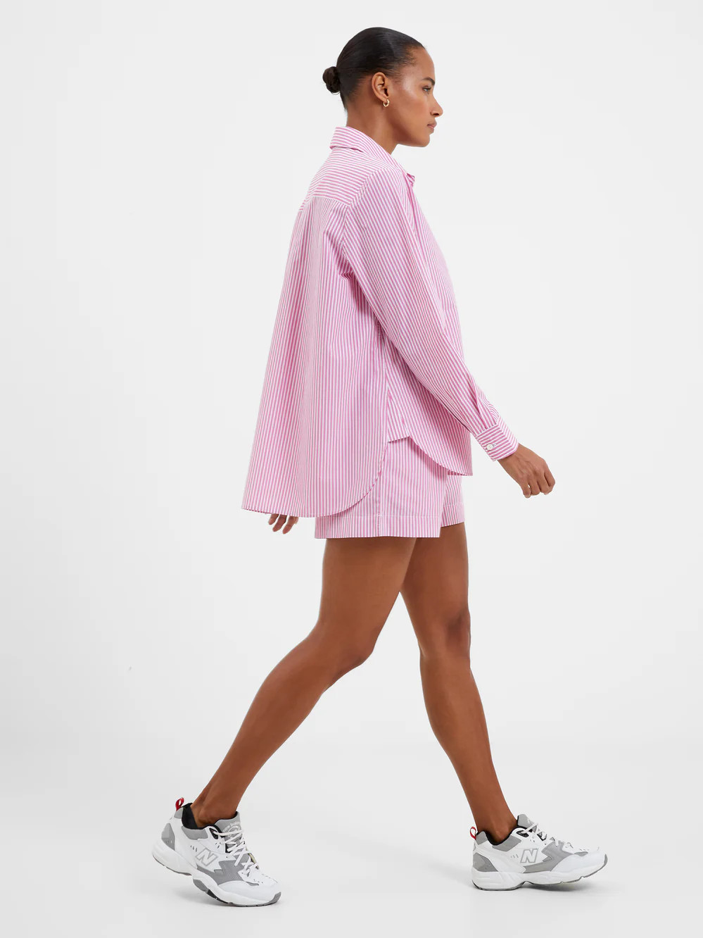 Rhodes Poplin Striped Boyfriend | French Connection (US)