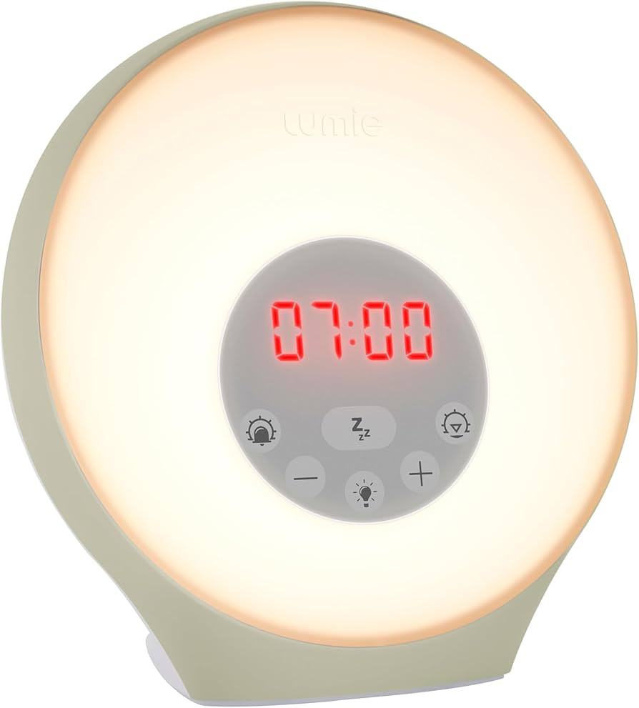 Lumie Sunrise Alarm - Sunrise Wake-up Alarm, Sunset Sleep Feature, Sounds and Mood Lighting, Whit... | Amazon (UK)
