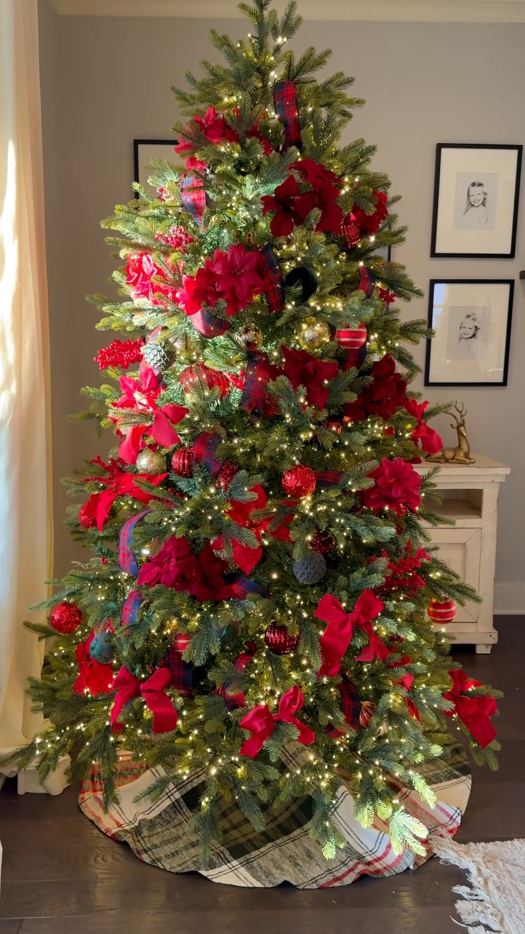 Decorating our @kingofchristmas tree!! I love how it turned out!! 🎄 #christmastree #christmastreedecor 

#LTKHoliday #LTKHome #LTKSeasonal