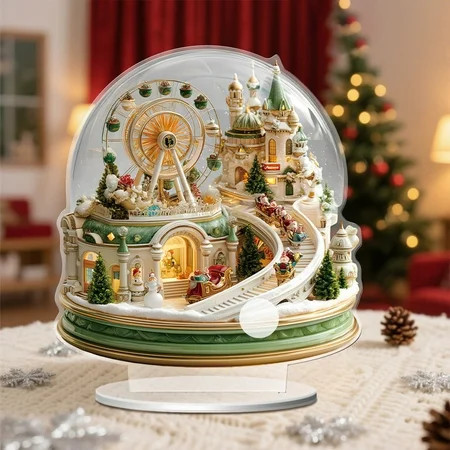 Costeam Christmas 2D Acrylic Christmas Tree Ornaments Home Decorations Festive Xmas Decor Suitable for Hanging on Christmas Tree Living Room Wall Bedroom Door to Enhance Holiday Atmosphere | Walmart (US)