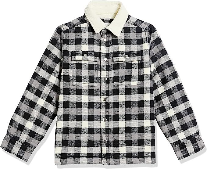 Amazon Essentials Boys Flannel Shirt Jacket | Amazon (US)