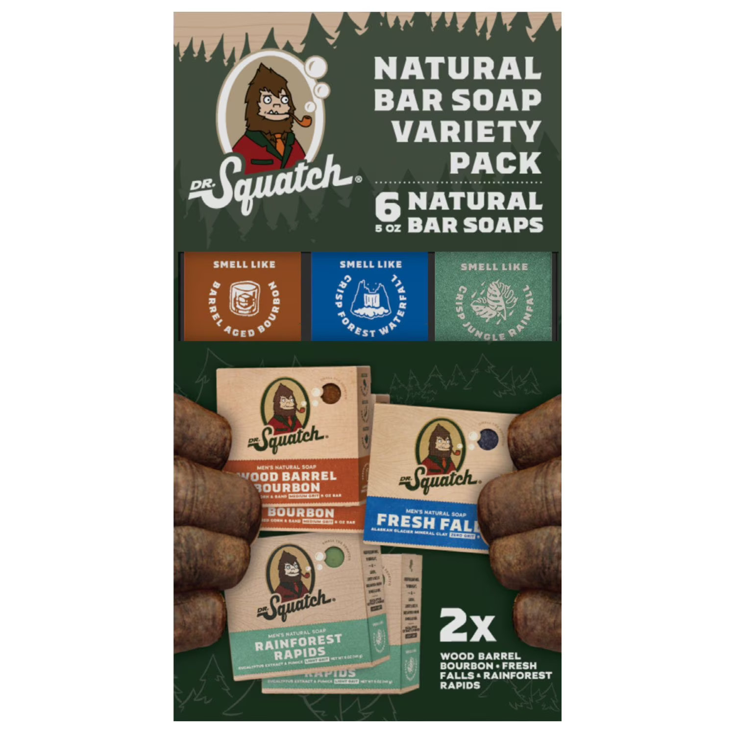 Dr. Squatch Natural Bar Soap, Variety Pack, 5 oz., 6 ct. | Sam's Club