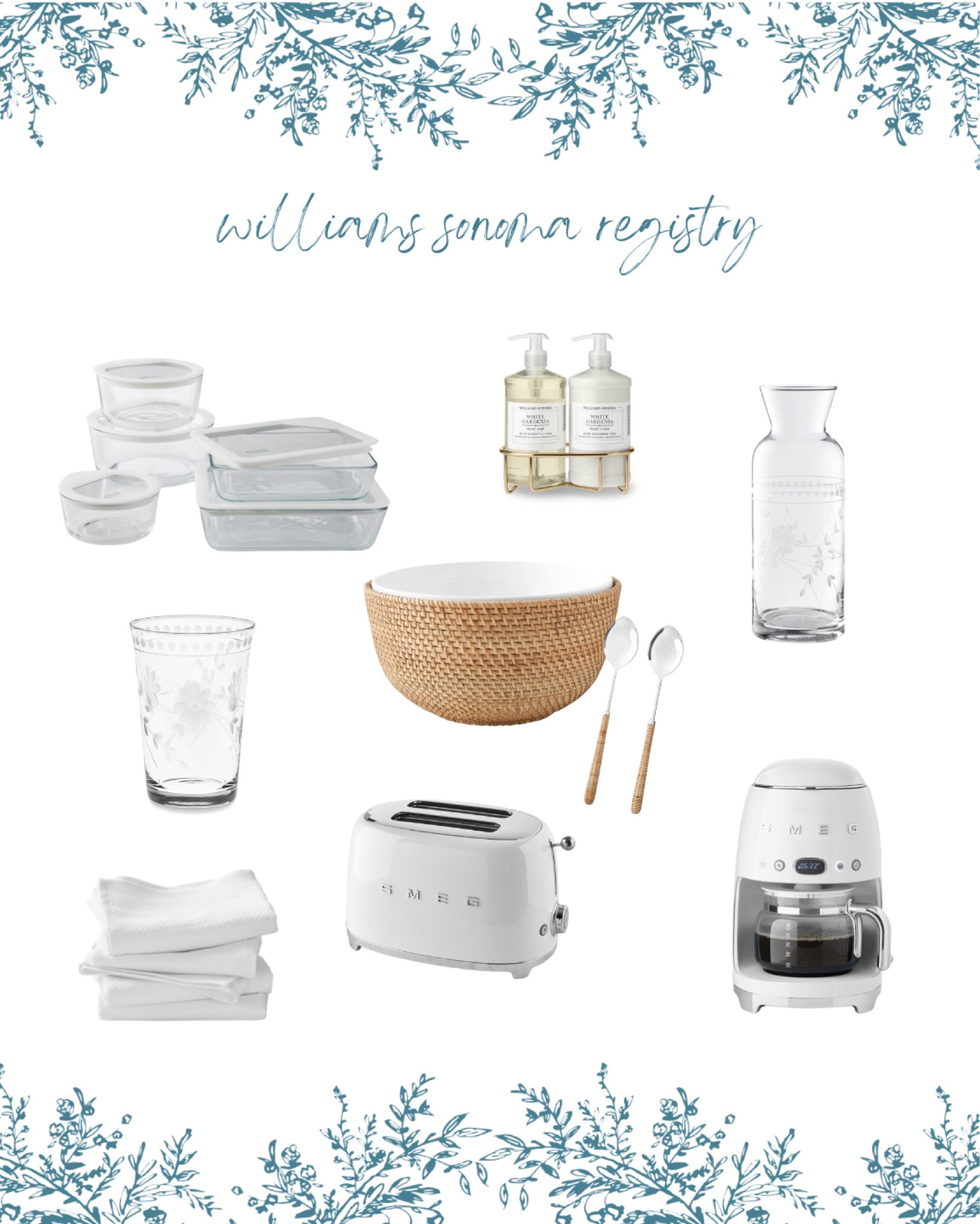 Wedding registry featuring my William Sonoma picks! Coffee maker, toaster, towels, cases, carafe, serving bowls, storage & more!

#LTKhome #LTKunder100 #LTKwedding