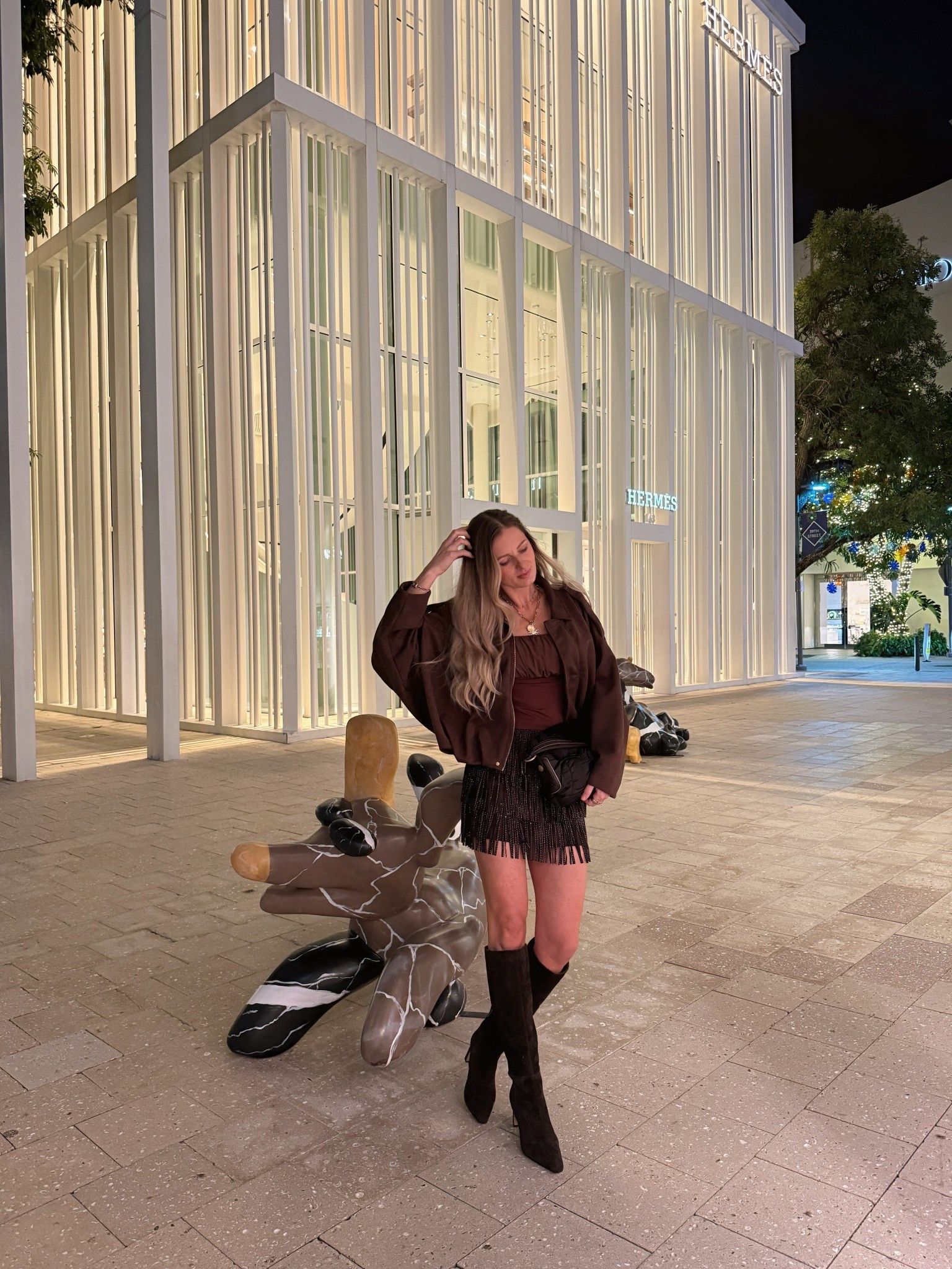 New Year’s Eve outfit ideas
 🤎 ✨ 👢 


#partyoutfit #holidaypartyoutfit #sequins #sparkle #fringe #suede #chocolatebrown #espressobrown
#miami #whattowear

#LTKHoliday #LTKFindsUnder50 #LTKGiftGuide