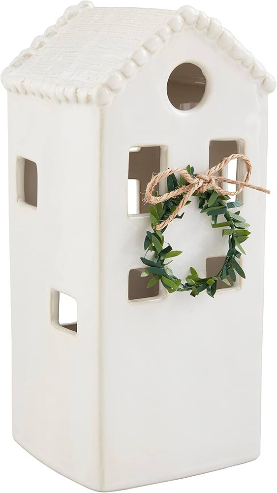 Mud Pie White Christmas House Sitter, 9 1/2" x 4", Large | Amazon (US)