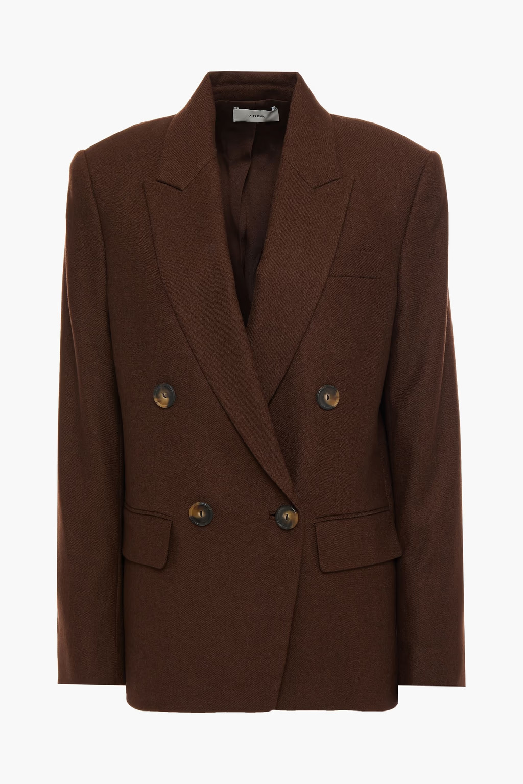 Double-breasted twill blazer | The Outnet (US and CA)