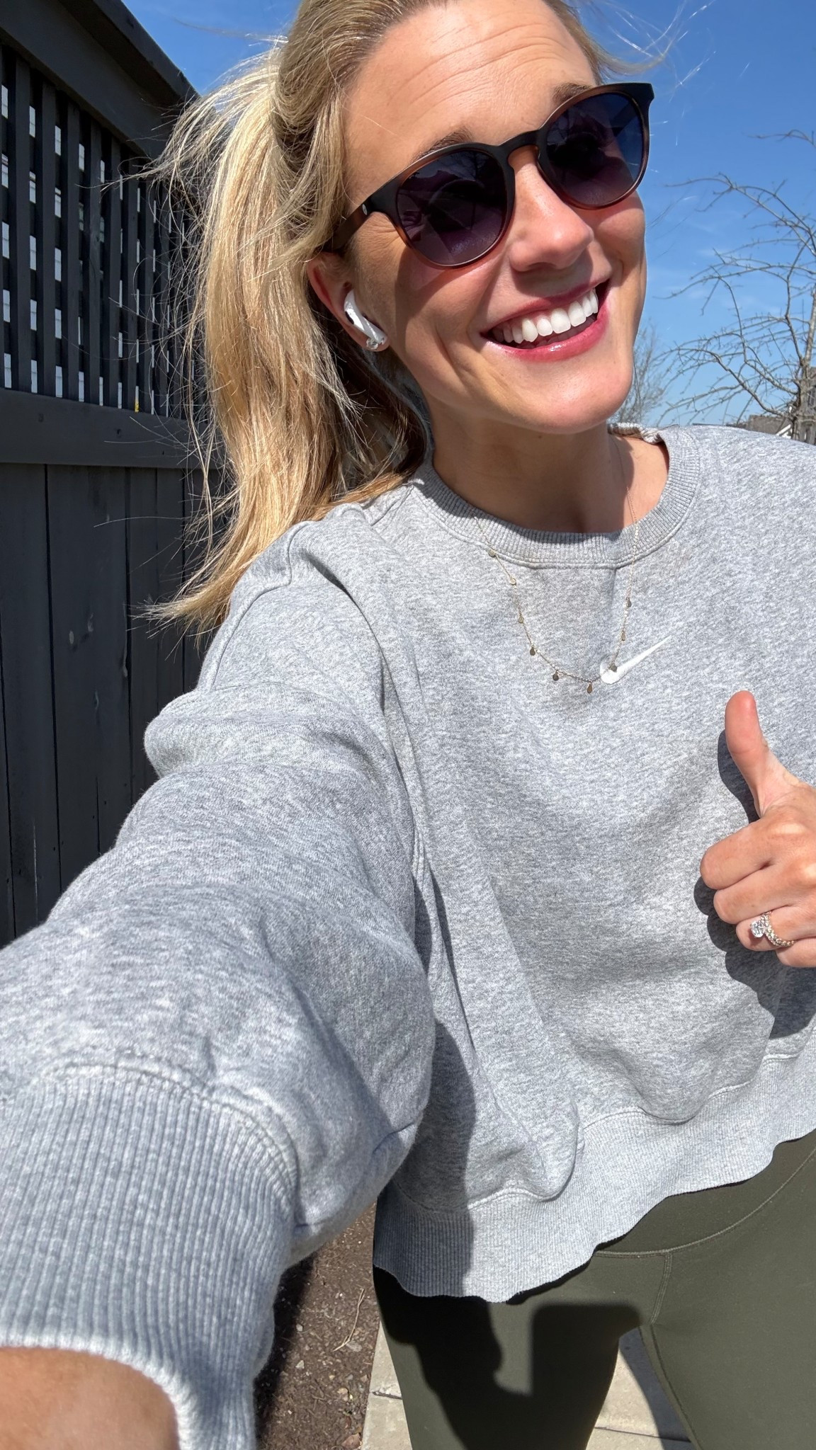 The Amazon sunnies I always steal from my husband :) 