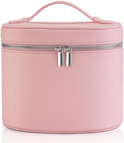 Makeup Bag Vanity Case Cosmetic Bag with Removable Divider Travel Toiletry Bag for Women Portable... | Amazon (US)