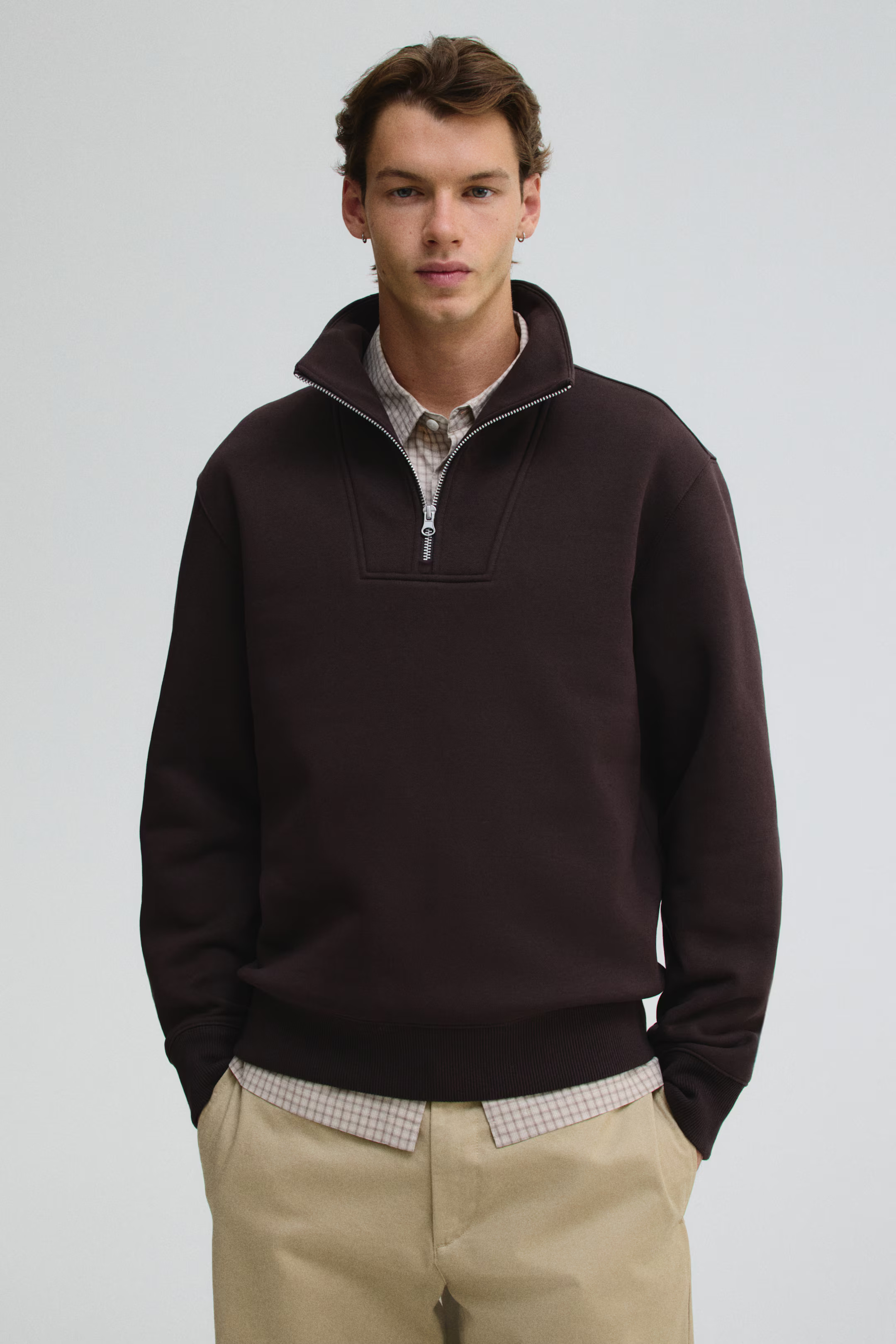 Regular Fit Half-Zip Sweatshirt | H&M (US + CA)