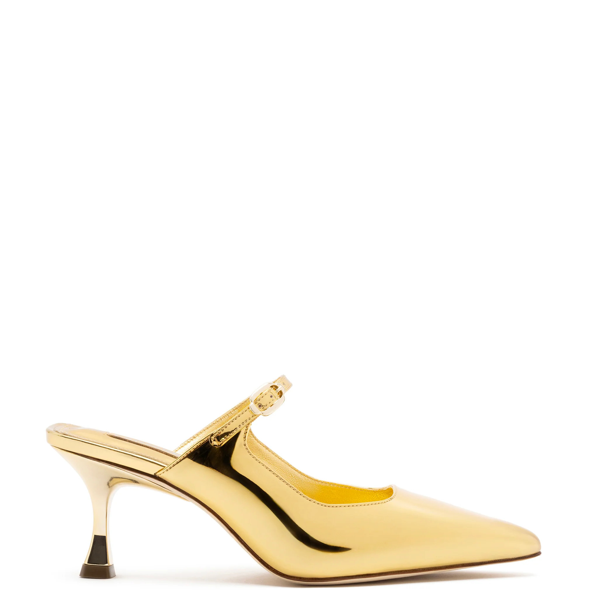 Ines Mule In Specchio Gold | Larroude
