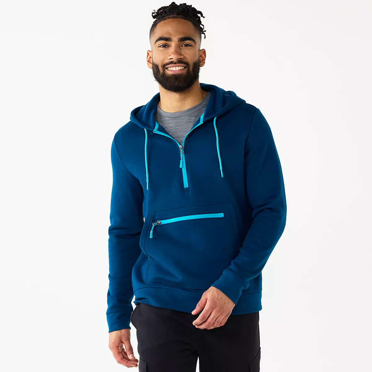 Men's Tek Gear® Utility Pocket Fleece Hoodie | Kohl's