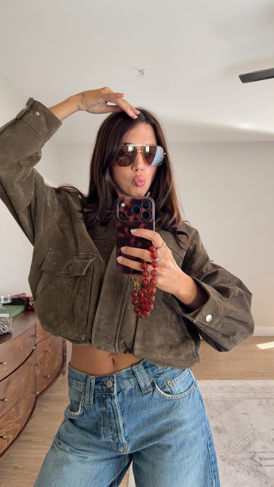 Perfect spring leather jacket! Size M 

#LTKspring #LTKspringtrends #LTKootd