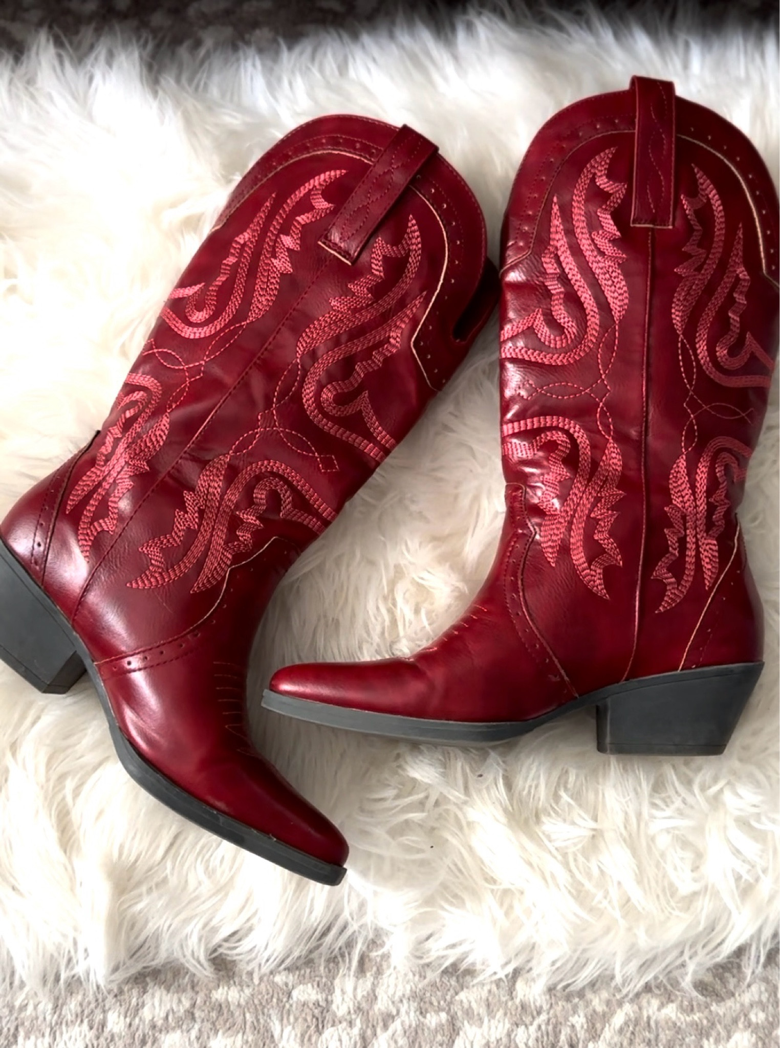 Red boots from Amazon! Under $45! Perfect for rodeo season.

#LTKShoeCrush #LTKWatchNow #LTKFindsUnder50