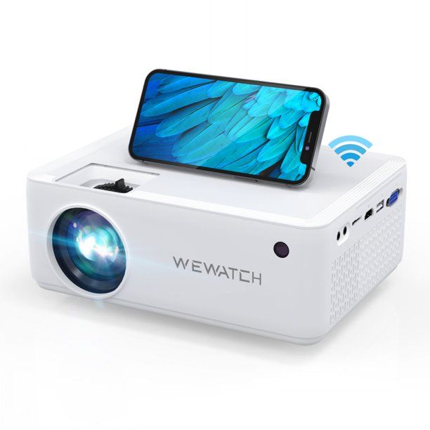 WEWATCH V10 Portable Projector, WiFi Bluetooth Wireless Connection Video Porjector, 200Inch Viewi... | Walmart (US)