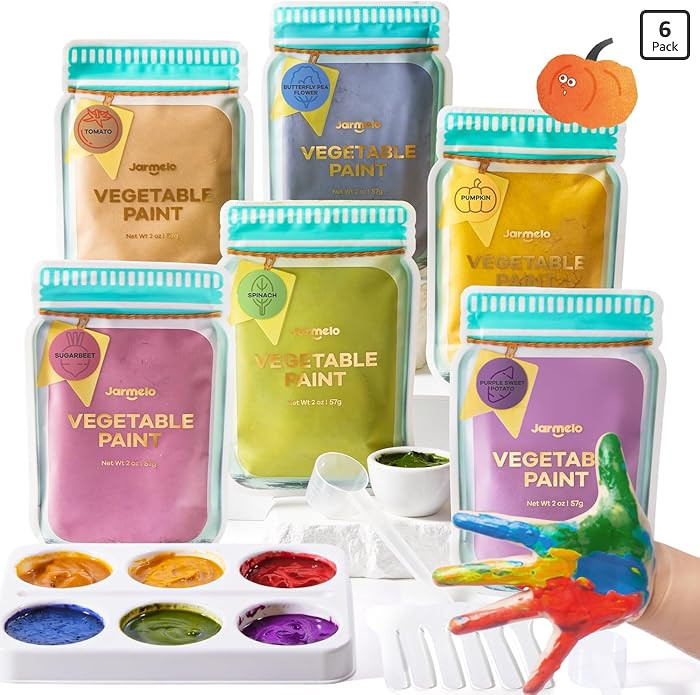 Jar Melo Washable Finger Paints Powder for Toddlers, Safe Paints for Baby's Hand and Feet, Non-To... | Amazon (US)