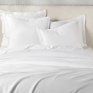 Design Crew Basics Ribbed Matelasse Coverlet & Shams | West Elm (US)