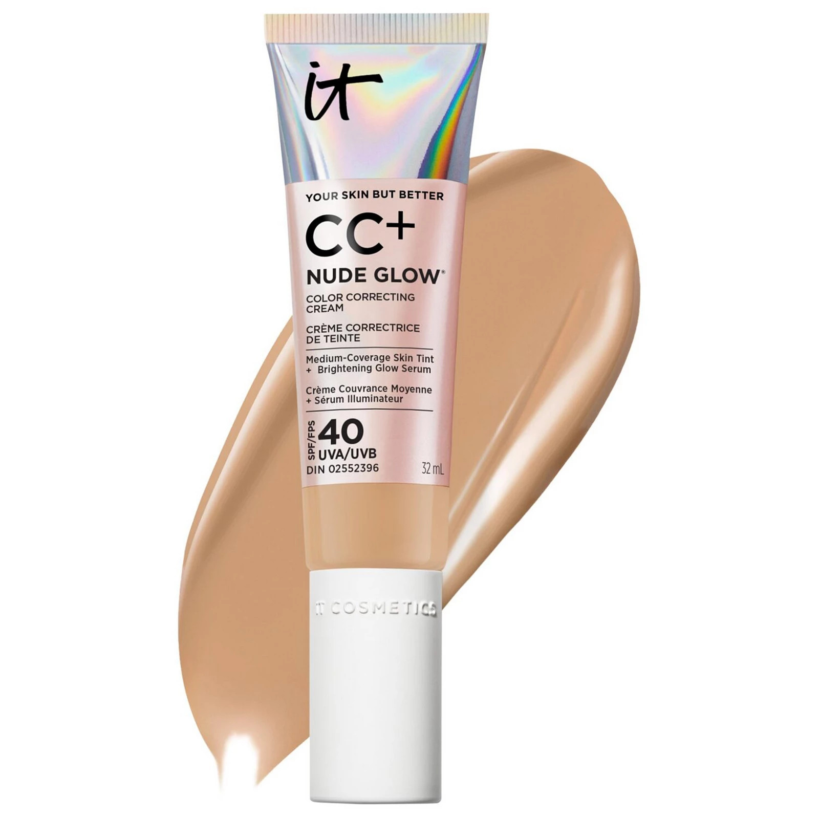 IT Cosmetics CC+ Nude Glow Lightweight Foundation + Glow Serum with SPF 40 and Niacinamide, Size: 1.08 FL Oz, Rich | Kohl's