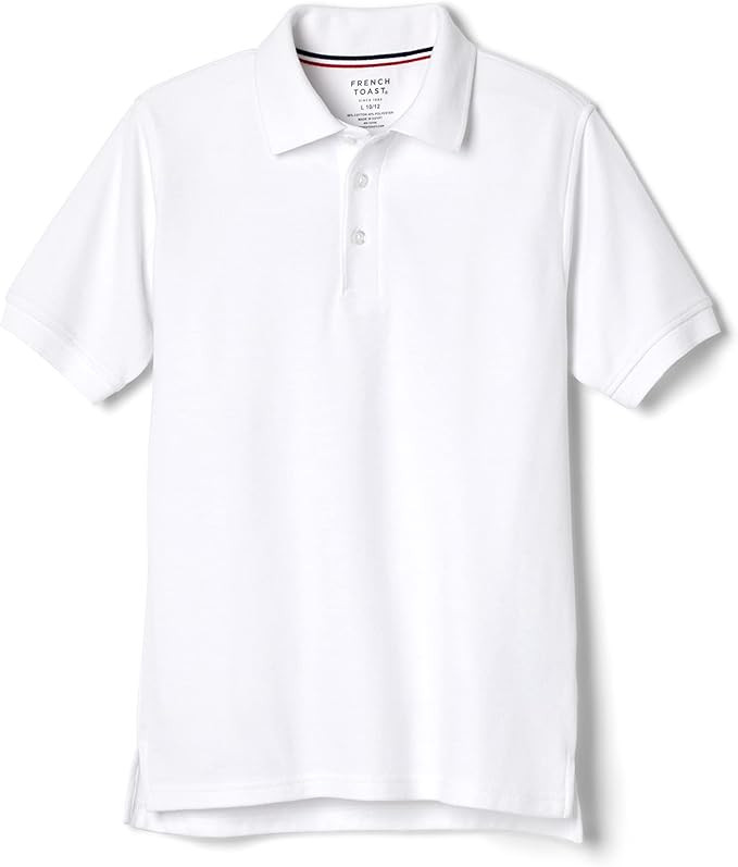 French Toast Boys' Short Sleeve Pique Polo Uniform Shirt (Standard & Husky) | Amazon (US)