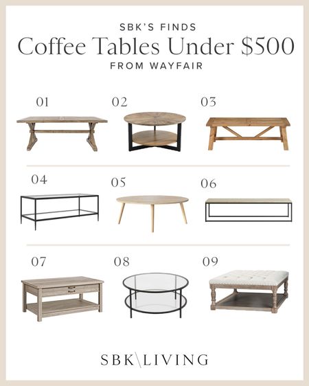 H O M E \ coffee tables finds under $500 from Wayfair!

Home living room decor 

#LTKsalealert #LTKhome