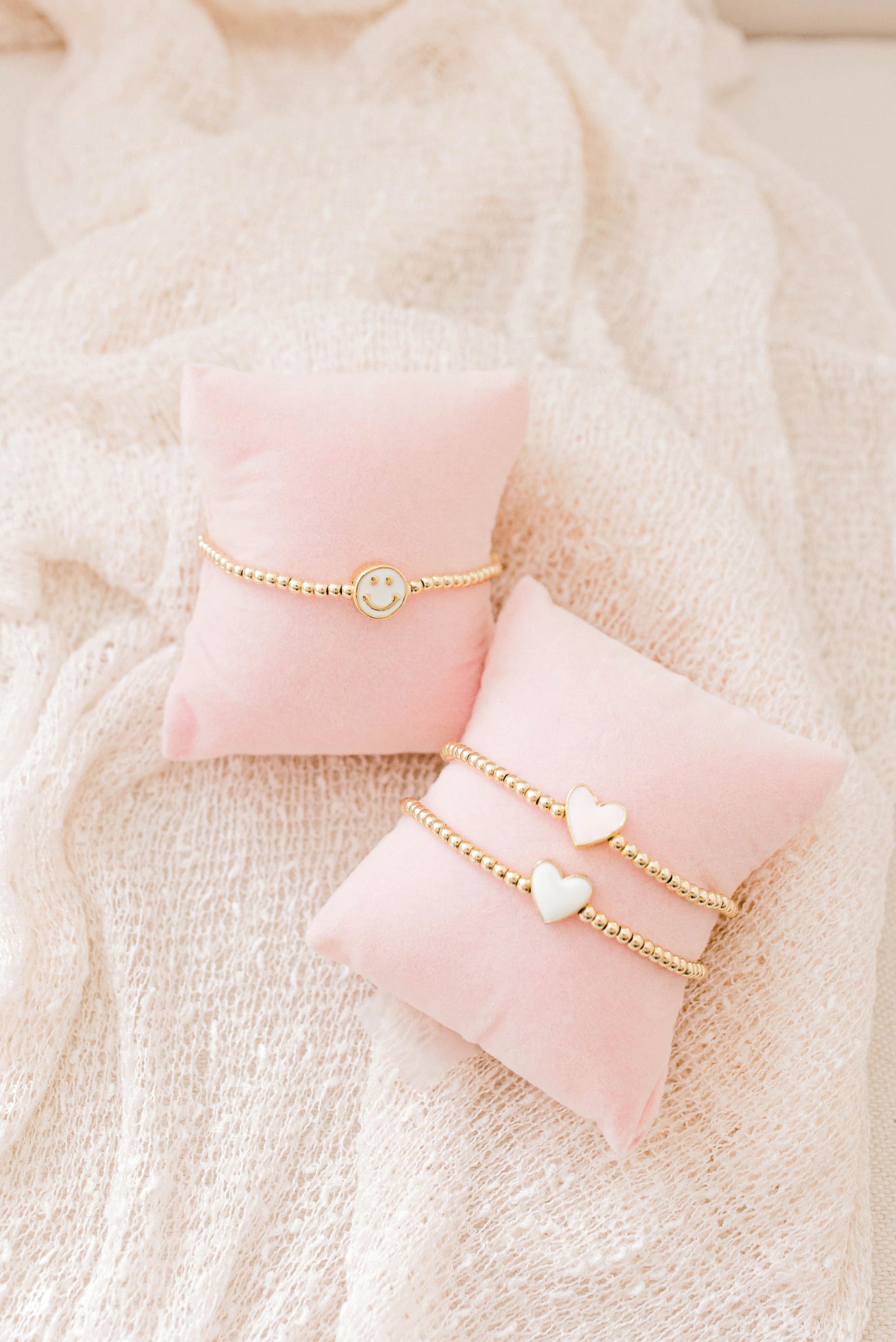 Heart Beaded Bracelet | Pearly Pie Collective