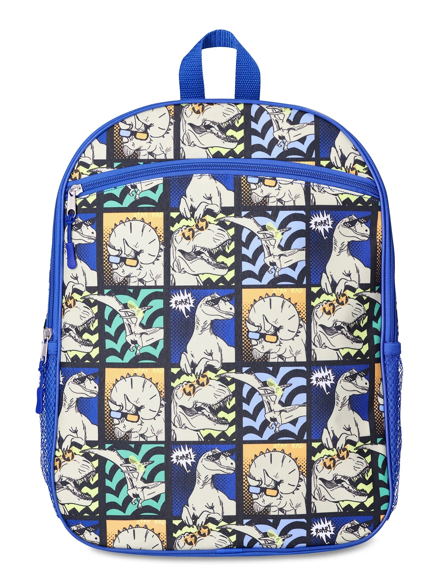 Wonder Nation Boys 16" Backpack, Dino Comic Reflex Blue | Walmart (US)