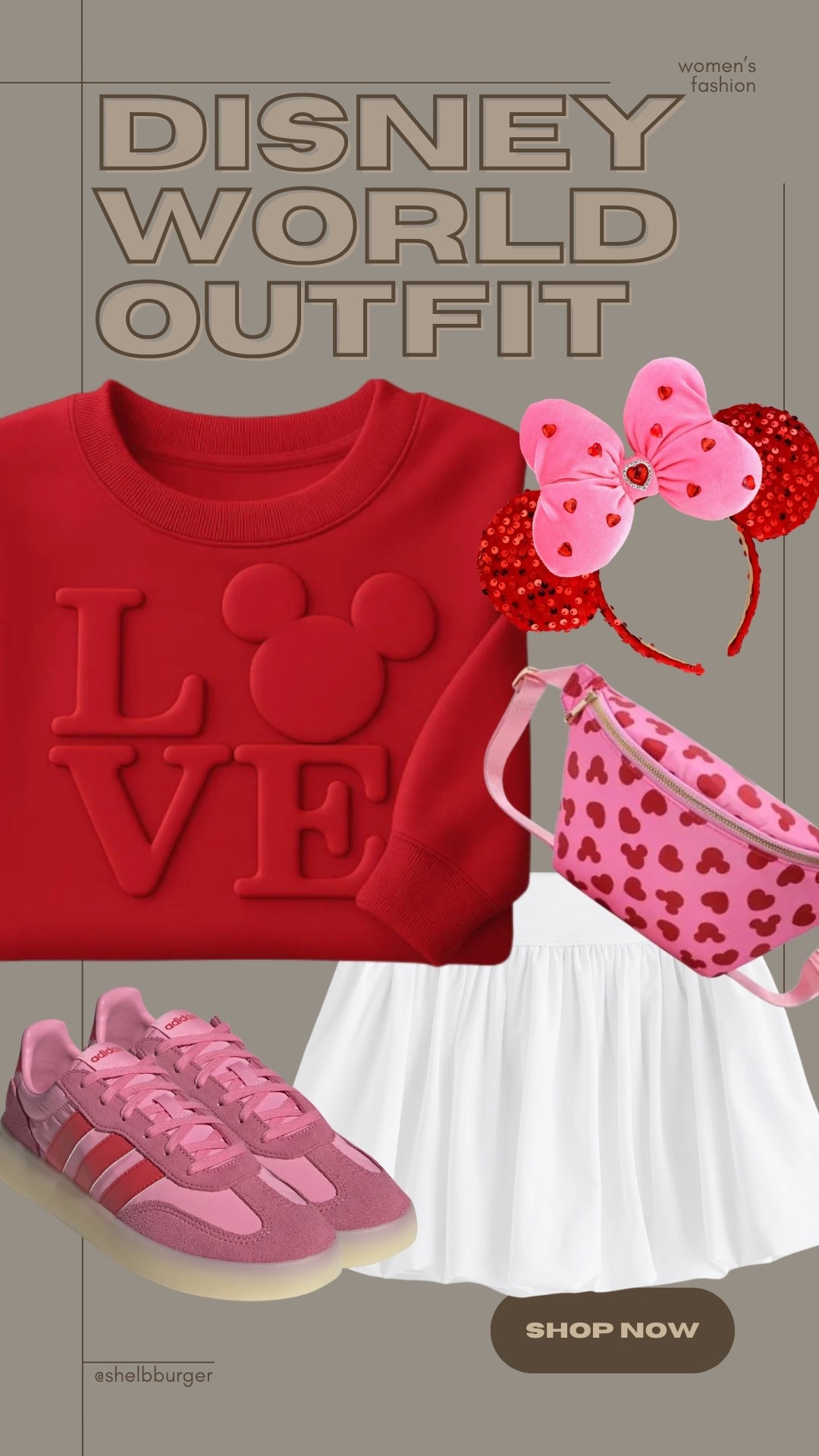 Disney World Valentine’s Day outfit
Pink and red Mickey Mouse outfit

#LTKTravel #LTKSaleAlert #LTKValentine