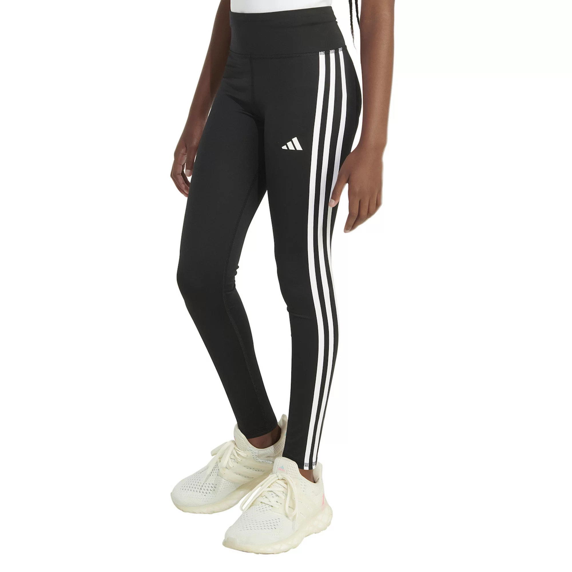 Girls 7-16 adidas Full Length 3-Stripe Leggings in Regular & Plus | Kohl's