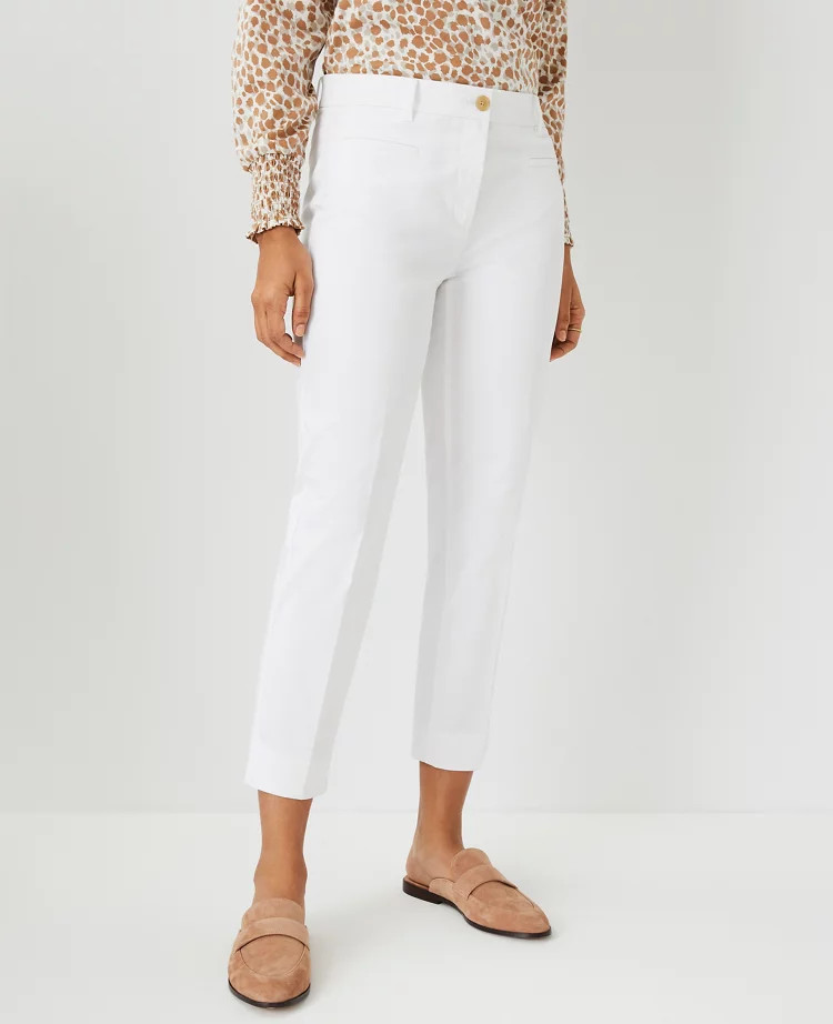 The Petite Cotton Crop Pant | Ann Taylor (US)