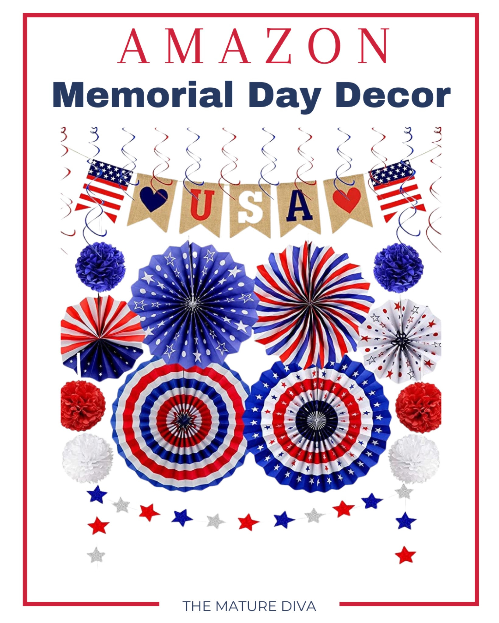 Amazon Memorial Day home decor, Memorial Day home decor, patriotic home, 4th of July home 

Follow my shop @thematurediva on the @shop.LTK app to shop this post and get my exclusive app-only content!

#memorialday #memorialdayhome #4thofjuly #summerhome #frontporchdecor

#liketkit 
@shop.ltk
https://liketk.it/4GyD9

#LTKFindsUnder50 #LTKParties #LTKSeasonal #LTKHome