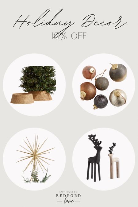 Holiday decor sale at crate and barrel!   Everything you need for your tree is 10% off now! 


Christmas ornaments tree topper neutral ornaments Christmas reindeer decor tree collar woven tree collar 

#LTKhome #LTKfindsunder50 #LTKsalealert