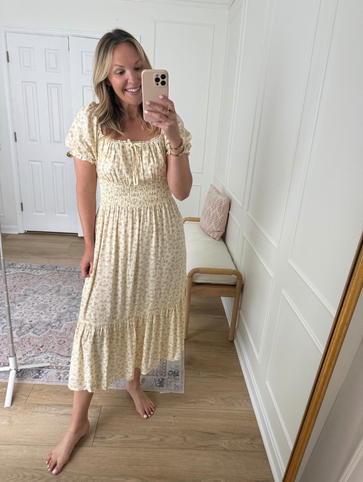Very affordable summer dress! Love this for family photos too! I wear a med! Summer outfit - spring outfit 
fb 

#LTKMothersDay #LTKmomlife #LTKMidsize