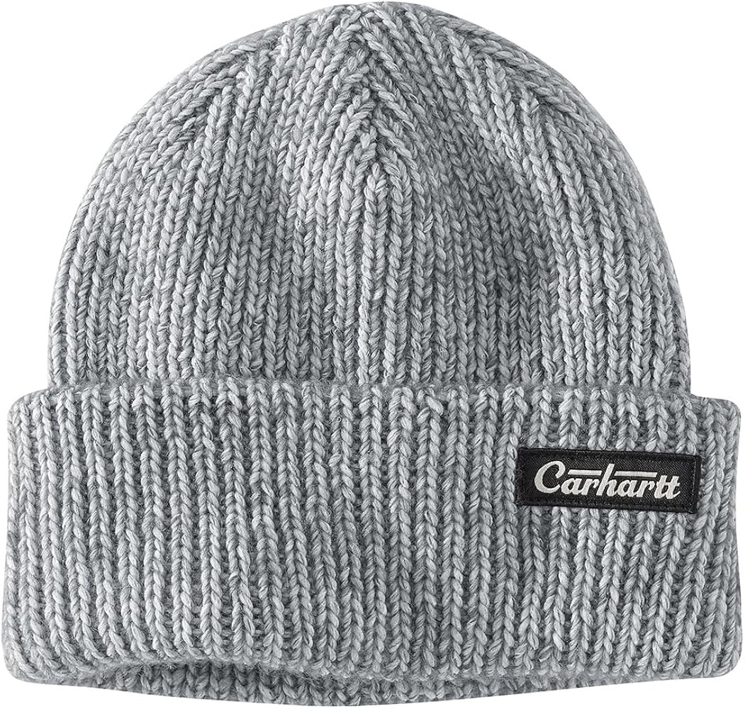 Carhartt Men's Rib Knit Carhartt Patch Beanie | Amazon (US)