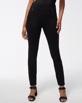 Juliet Ponte Trim Detail Ankle Pants | Chico's