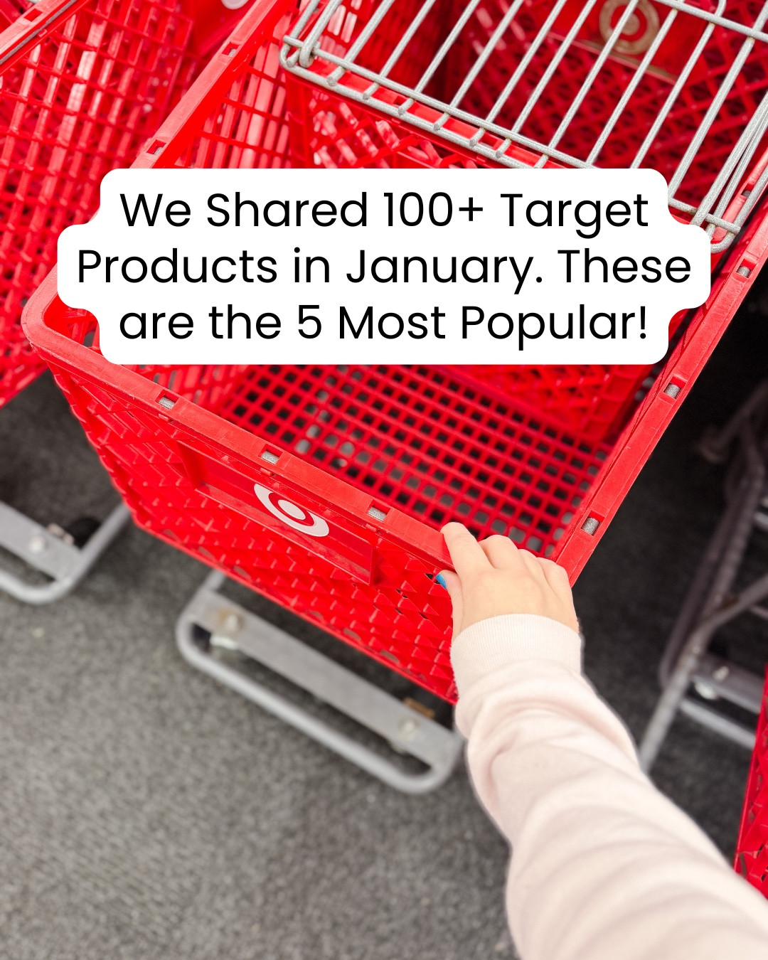 Our 5 Most Popular items from Target in the month of January! ❤️‍🔥 Even I took home a few of these items… It’s always so interesting to see what you guys are loving and this roundup really paints a picture that says “This year, I’m getting organized, prioritizing quality time, and looking cute!"