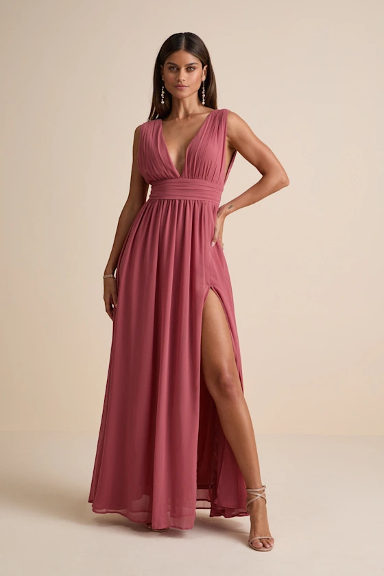 Heavenly Hues Desert Rose Maxi Dress | Lulus