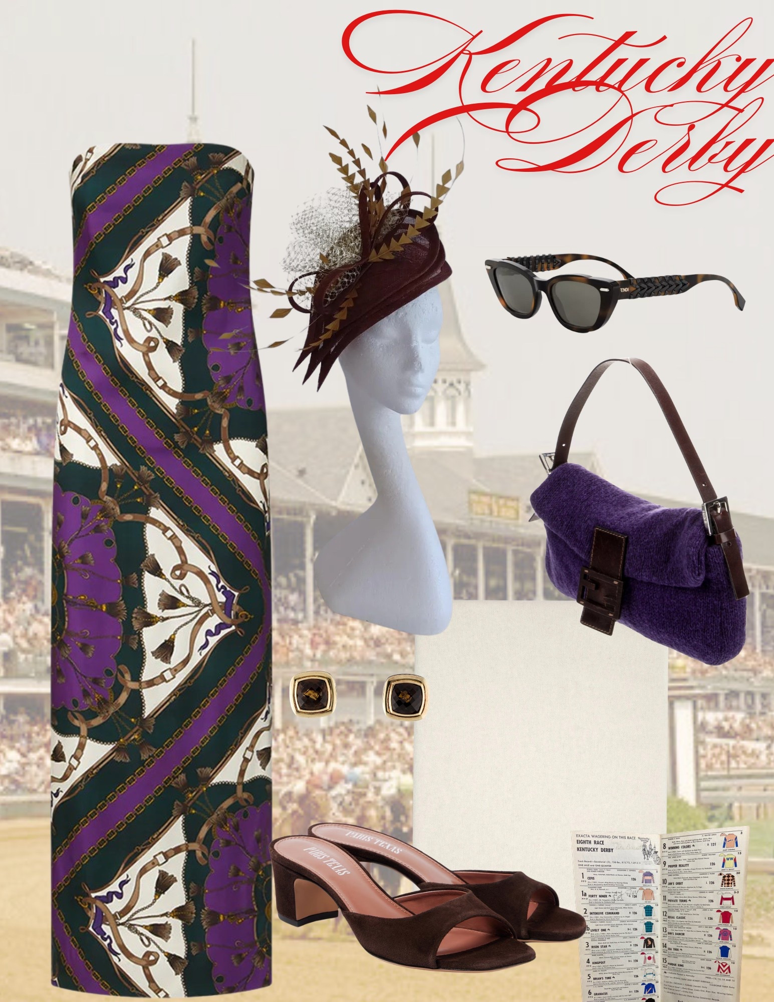 #KentuckyDerby #KentuckyOaks #Louisville #Churchill #Lexington #horseracing #racingOOTD #fashionablefilly #offtotheraces 