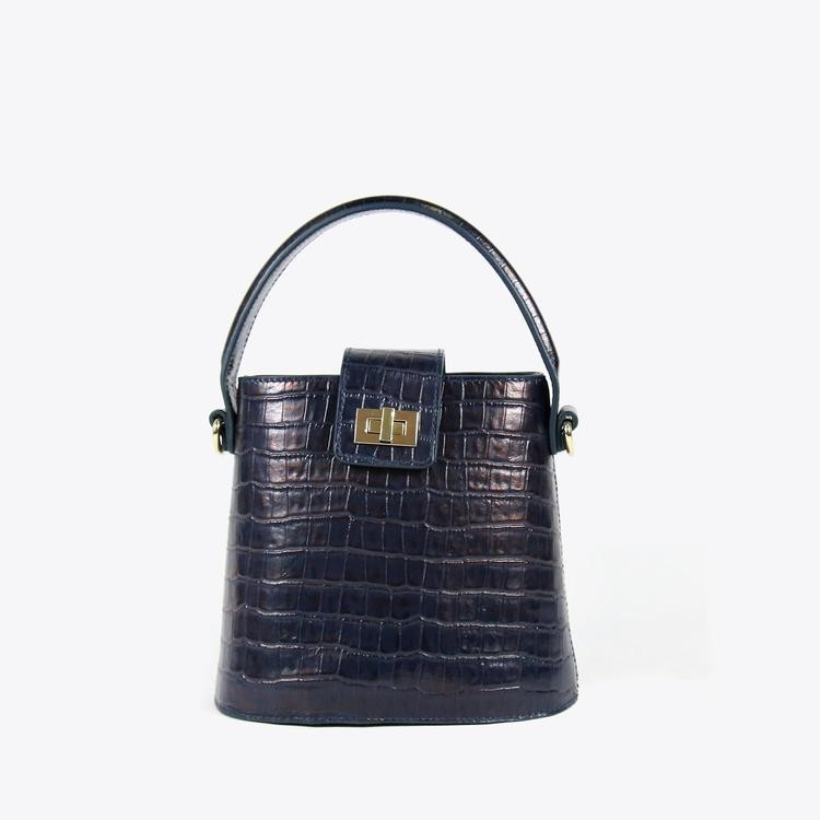 No. 56 The Kettle Bag Croc Embossed | Neely & Chloe