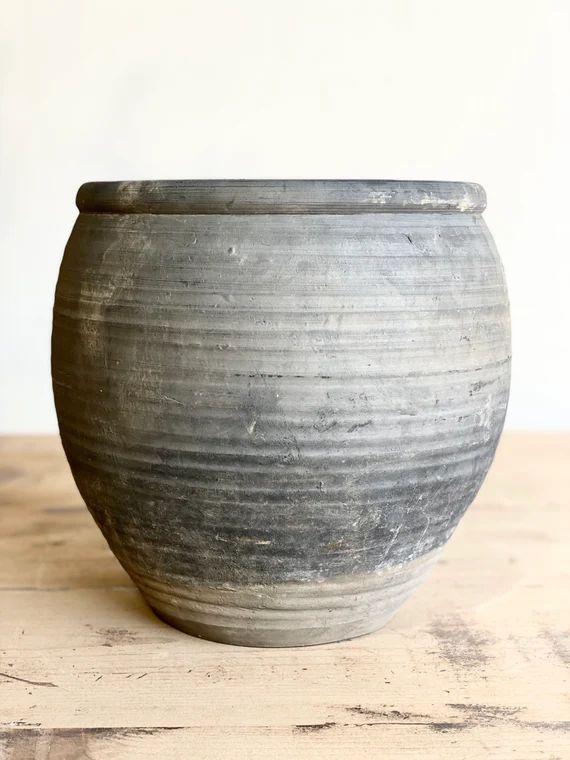 Vintage Clay Pot large - Etsy | Etsy (US)